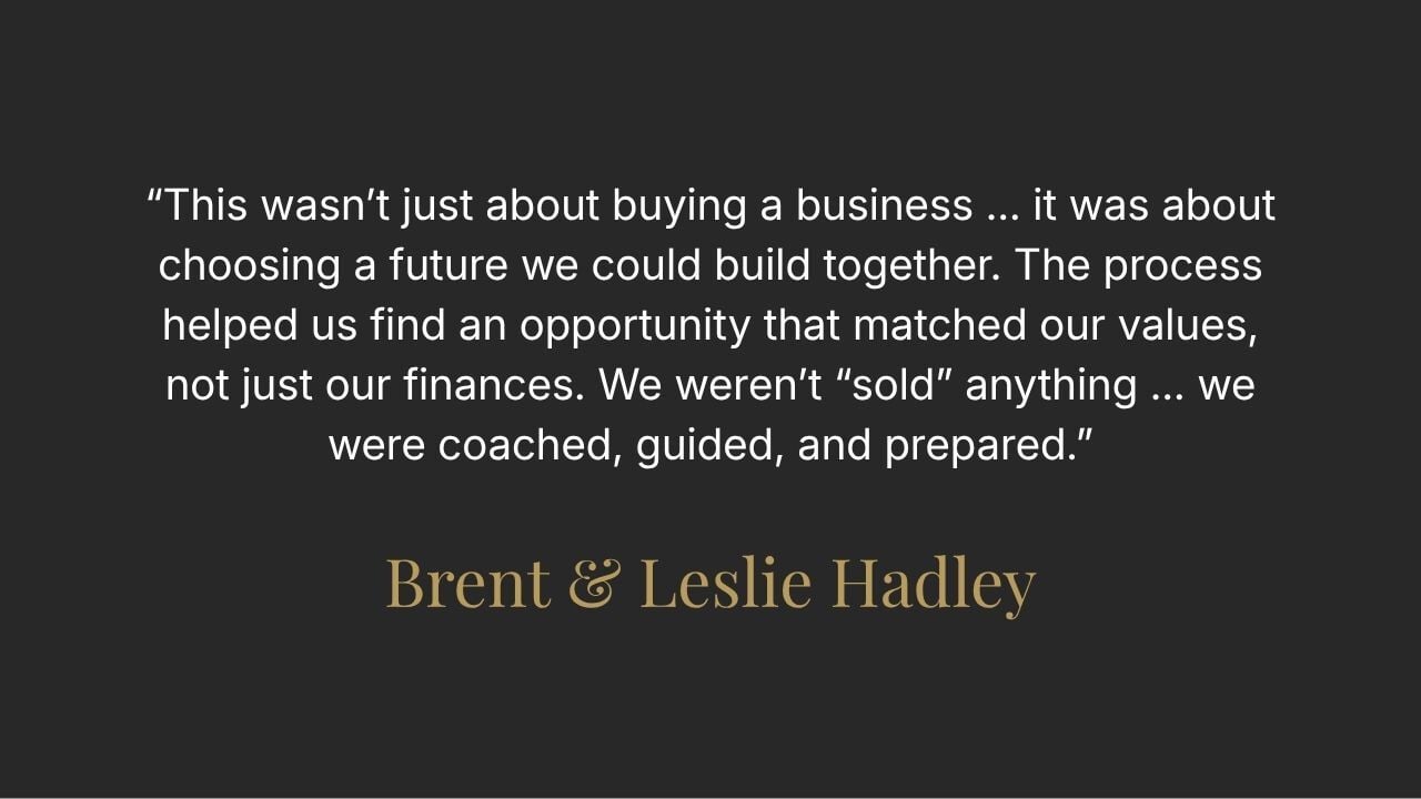 Brent Leslie Hadley Testimonial